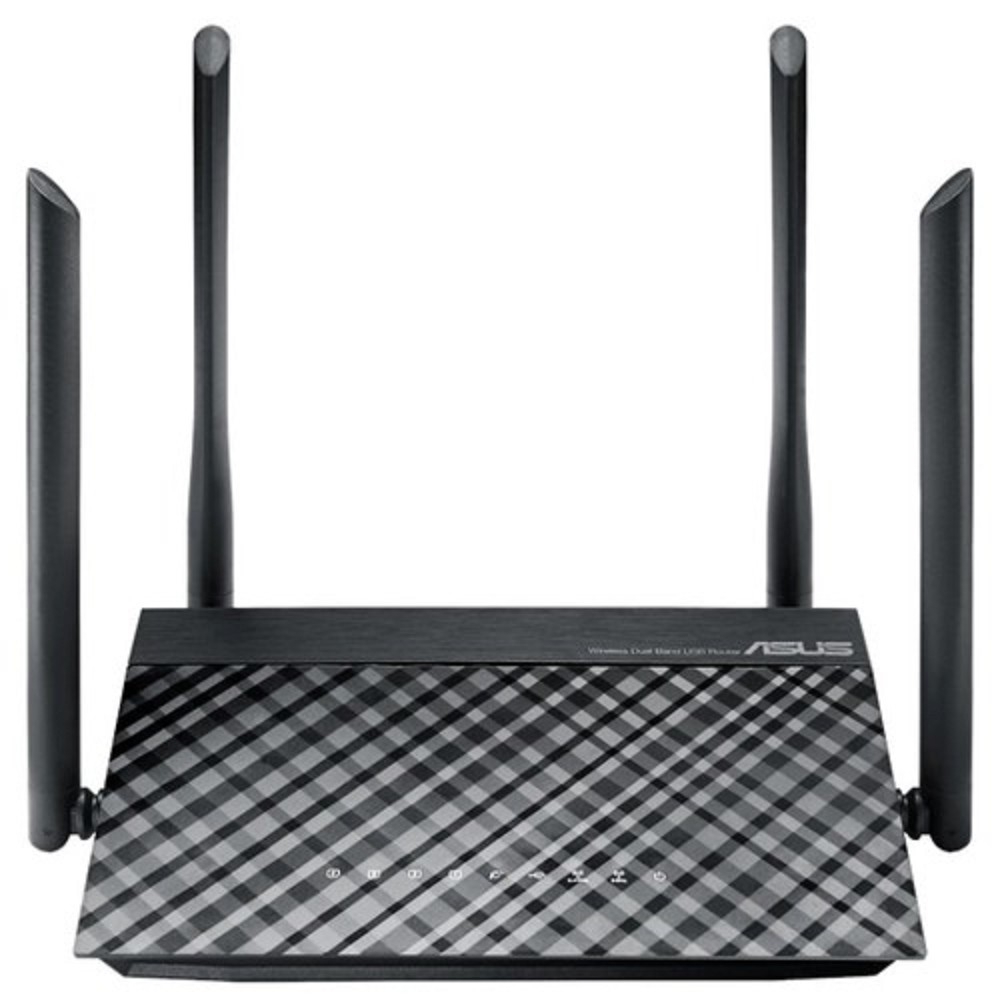 ASUS RT-AC1200 (V2) Беспроводной двухдиапазонный маршрутизатор AC1200  с поддержкой технологии MU-MIMO, Wi-Fi 5 (ac)
