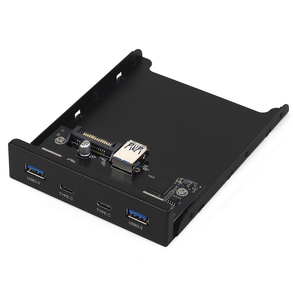 CROWN Панель CM-CP3.5U32C2 2 порта USB 3.0 и два высокоскоростных порта Type-C во внешний отсек 3.5"