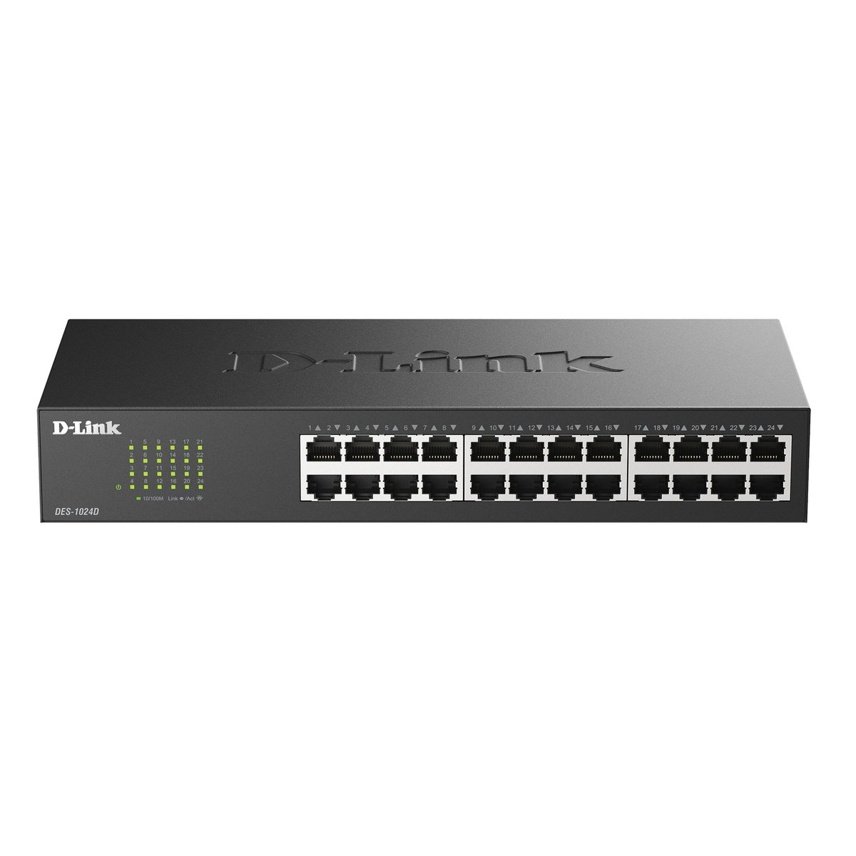 Коммутатор D-Link DES-1024D/H2A, Внутренняя пропускная способность: 4.8 Гбит/с, Количество портов RJ-45 (100 Мбит/с): 24