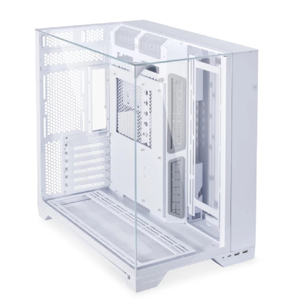 Miditower LIAN LI O11 Vision <G99.O11VW.R0> White ATX  без БП, Aluminum