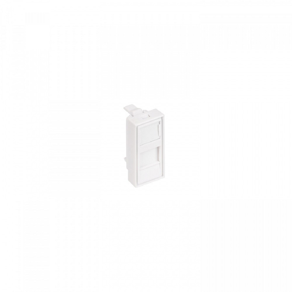 NTSS Лицевая панель NTSS PREMIUM для розеточных модулей типа Keystone 22,5x45 со шторкой NTSS-LP-PM-SIP-22.5X45-WT