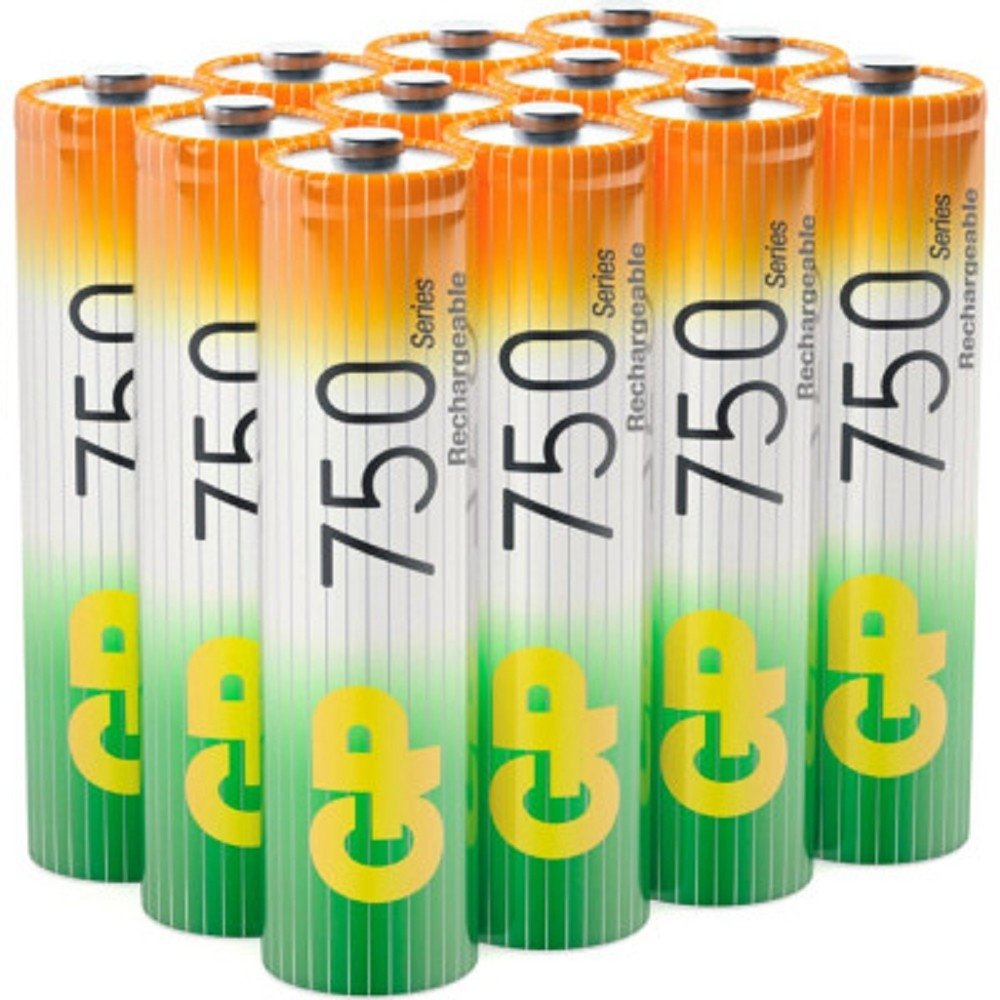 GP ReEnergy 75AAAHC, емкость 750 мАч (75AAAHCRGY-2CRCB2) (12шт. в уп-ке)