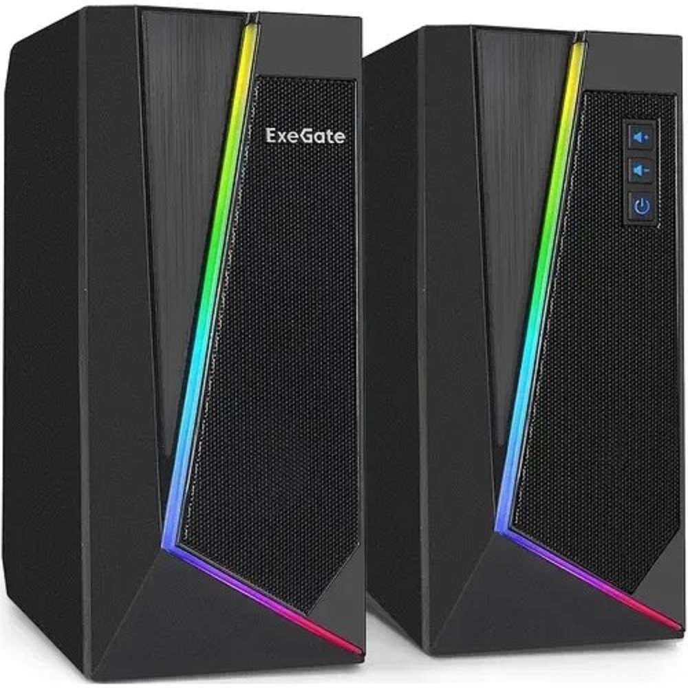 Повреждение упаковки ExeGate Accord 240 (питание USB, 2х3Вт (6Вт RMS), 60-20000Гц, цвет черный, RGB подсветка, Color Box) [EX289688RUS]