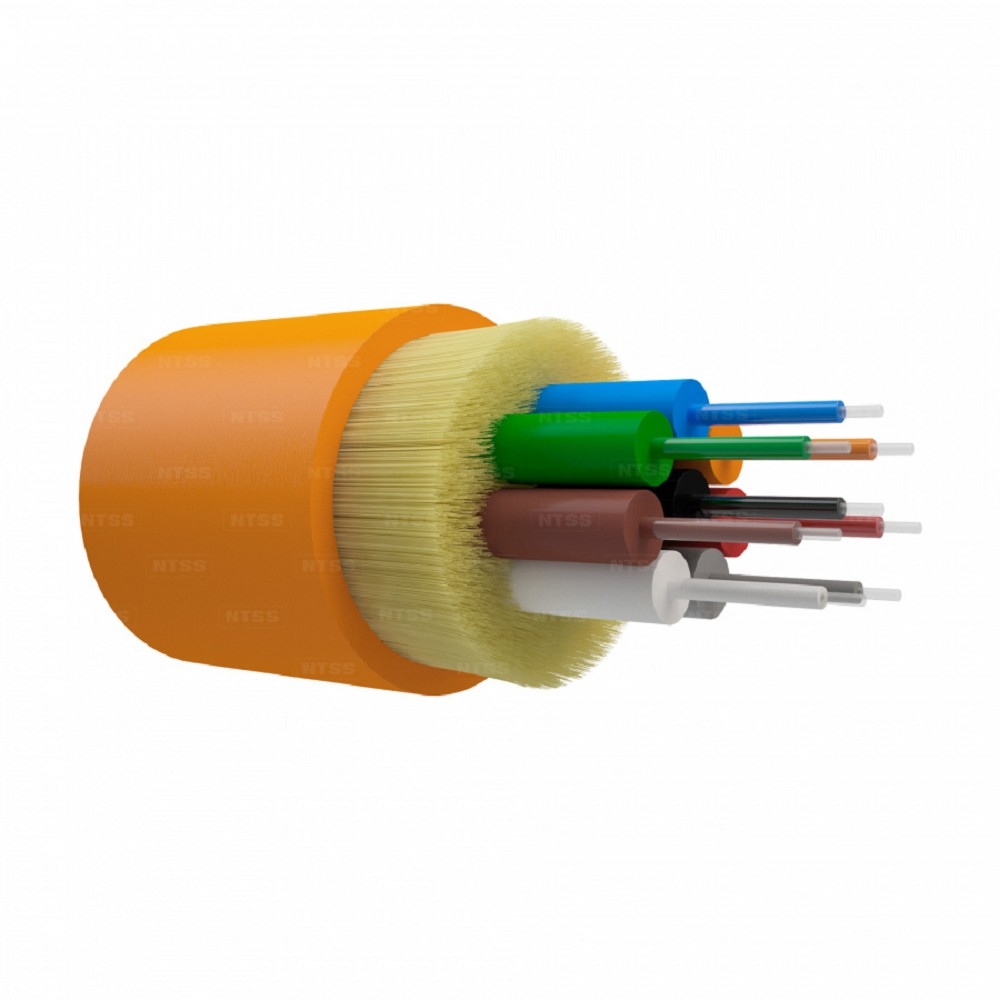 NTSS Оптический кабель внутренний NTSS PREMIUM 8 волокон OM2, 50/125, LSZH(нг(A)-HF), оранжевый NTSS-FO-D-IN-PM-50-8-LSZH