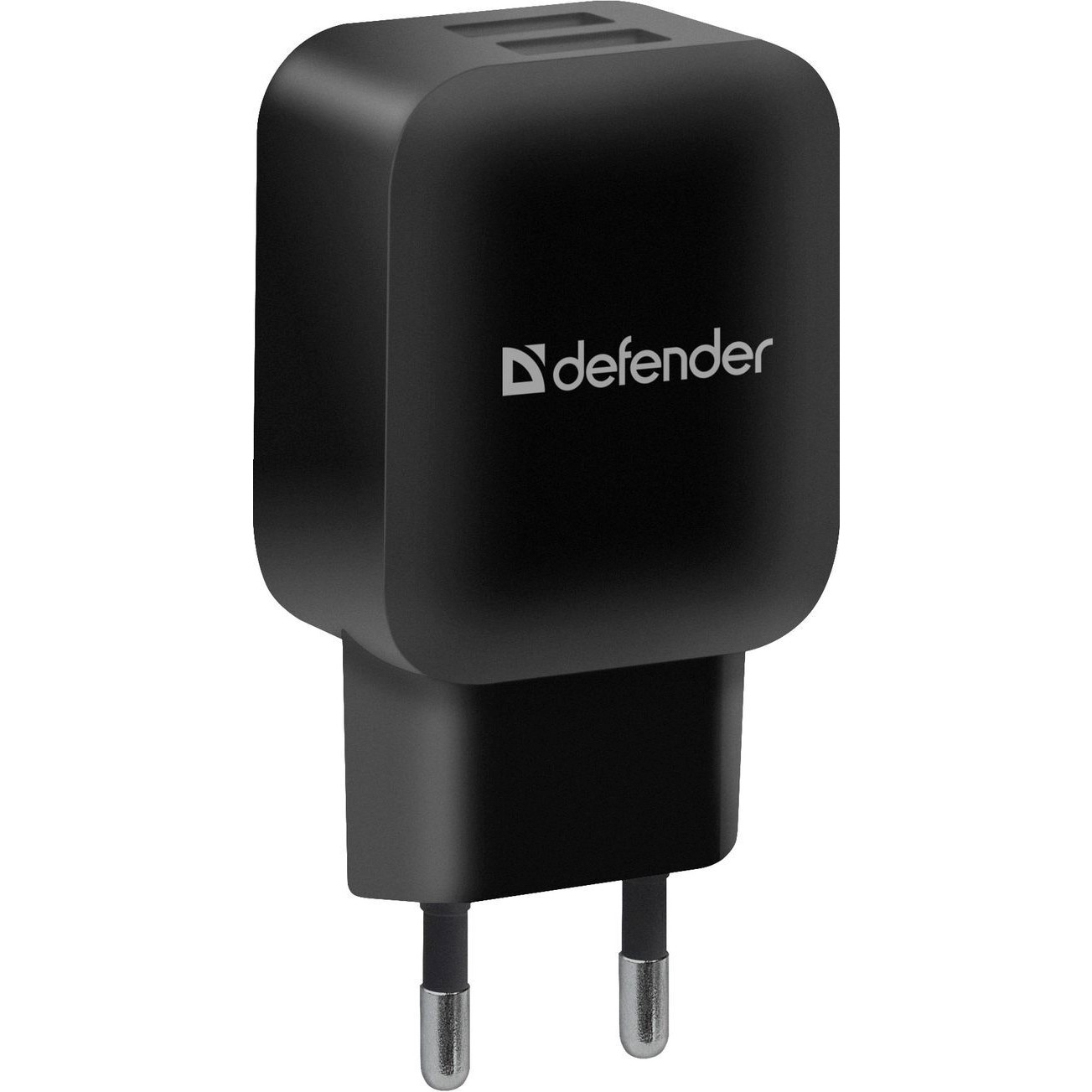 Defender EPA-13 Black <83840> Зарядное устройство USB (Вых. DC5V, 10.5W, 2xUSB)