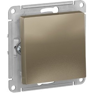 Выключатель 1-кл. СП AtlasDesign 10А IP20 (сх. 1) 10AX механизм шампань Systeme Electric ATN000511