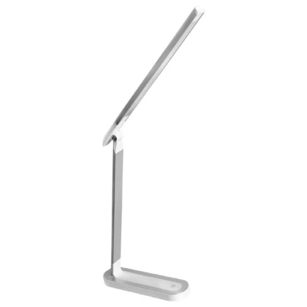 Camelion KD-845  C03 сереб.+бел.LED (Свет-ник наст, 8.5Вт,сенс.регулир. яркости, 3 цвет темп)