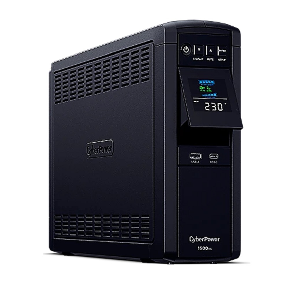 ИБП CyberPower CP1600EPFCLCD {Line-Interactive, Tower, 1600VA/1000W USB/RS-232/RJ11/45/USB/SNMPslot, charger A/С (6 EURO) 2x 9Ач NEW}