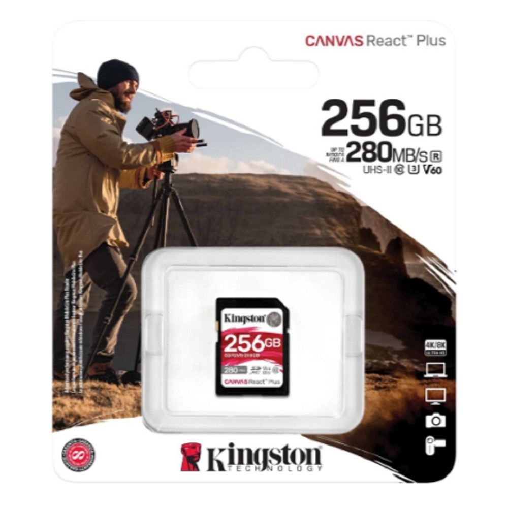 SecureDigital 256GB Kingston SDR2V6/256GB Canvas React Plus w/o adapter