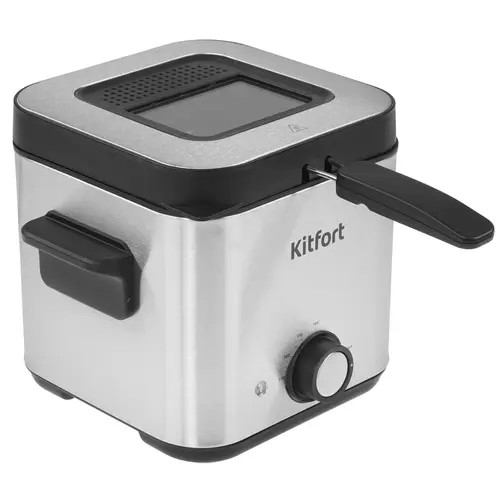 Фритюрница Kitfort КТ-4075 800Вт серебристый/черный