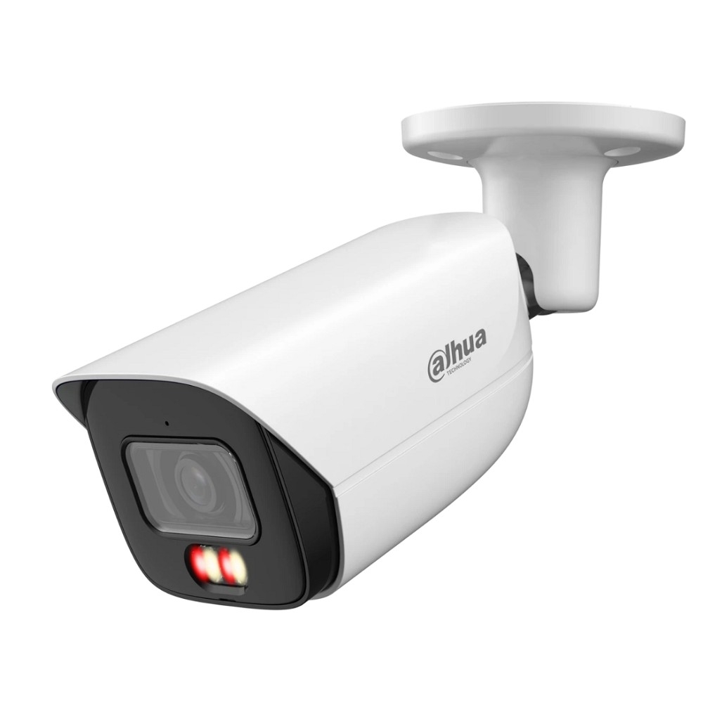 DAHUA DH-IPC-HFW3249EP-S-IL-0600B Уличная цилиндрическая IP-видеокамера 2Мп, 1/2.9” CMOS, объектив 6.0мм, видеоаналитика, микрофон, ИК 50м, LED 50м, IP67, металл