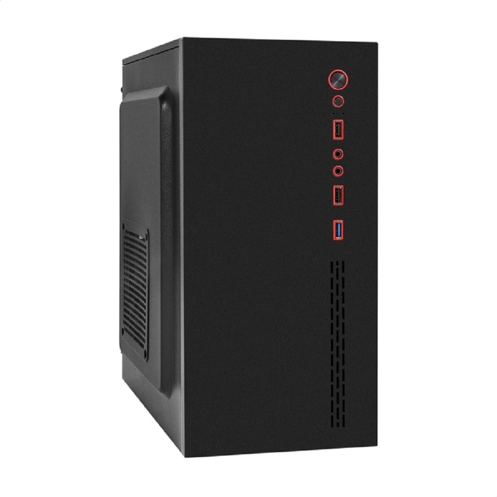 Exegate EX299260RUS Корпус Minitower ExeGate BAA-403U-UNS350 (mATX, БП UNS350 с вент. 12см, 2*USB+1*USB3.0, HD Audio, черный)