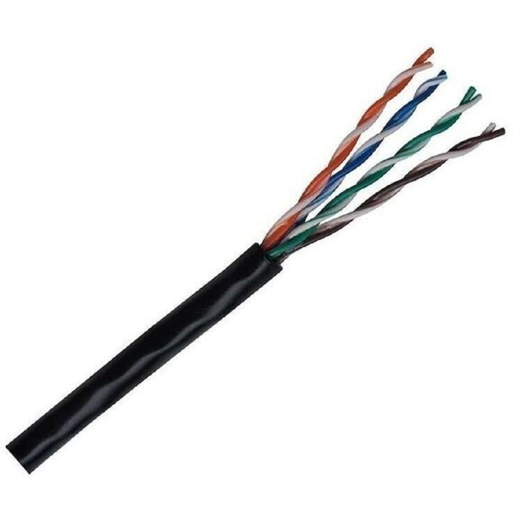 Кабель NEOMAX [NM711032-100М-РТ] U/UTP cat.5e 4x2x0.46, 25 AWG, медь, внешний, PE, 100м, черный