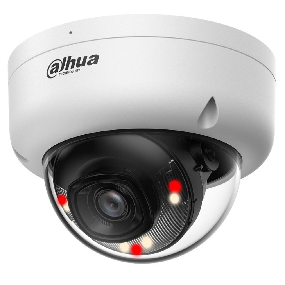DAHUA DH-IPC-HDBW1239E1P-A-IL-0360B-S6 Уличная купольная IP-видеокамера с ИК 30м и LED 30м 2Мп; 1/2.8” CMOS; объектив 3.6мм; IP67, IK08; металл, пластик