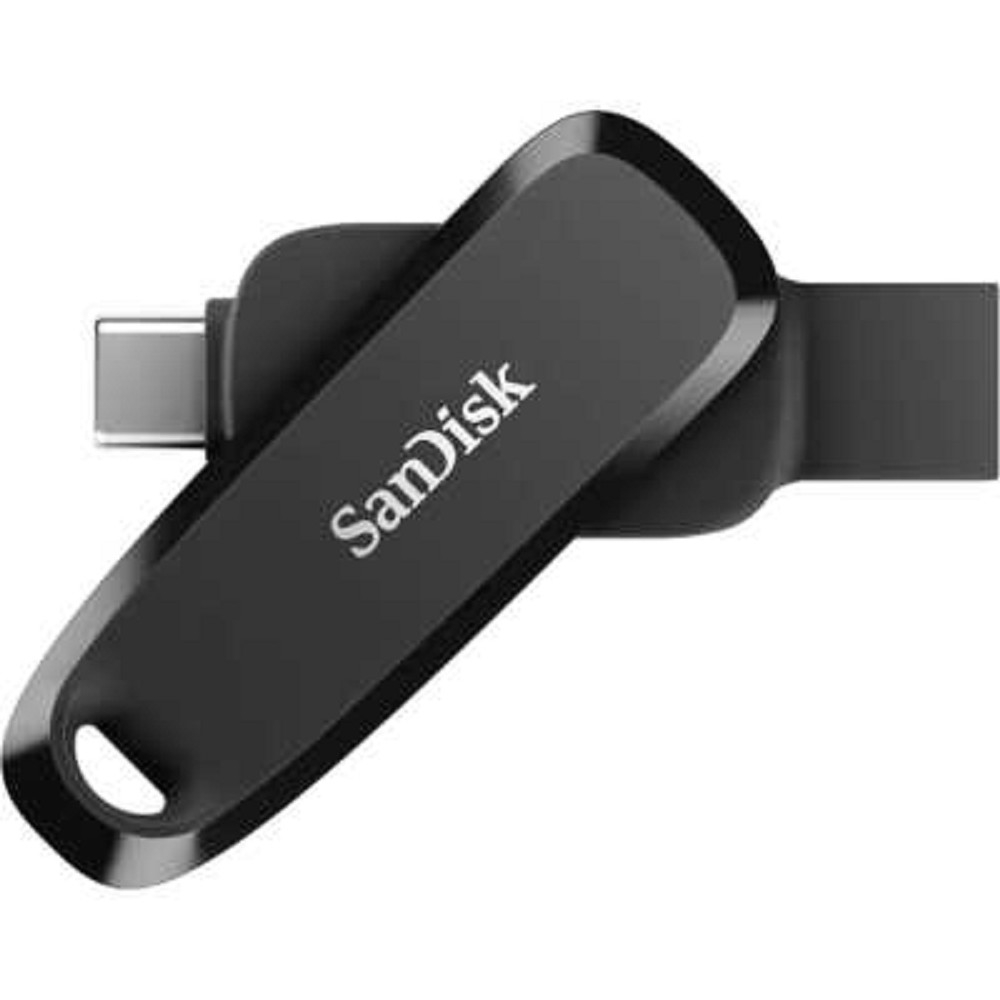 Флешка USB SanDisk SDDDC6 (SDDDC6-128G-G46), 128Gb USB3.2/Type-C, R/W 100/30, черная