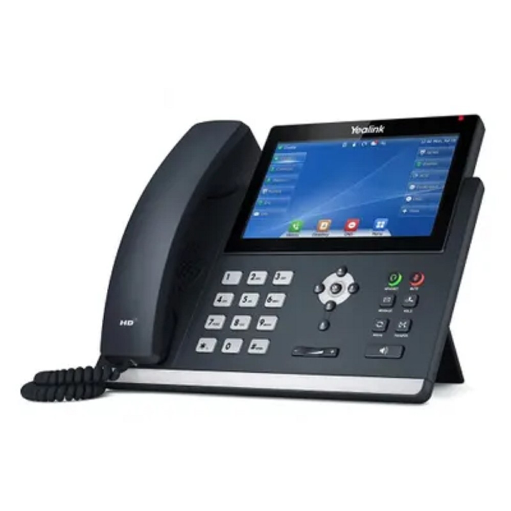IP-телефон Yealink - SIP-T48U, 1xLAN 1 Гб/с, 1xWAN 1 Гб/с, SIP, Web-интерфейс, LCD, PoE, headphone in, console(optional), без БП, серый, SIP-T48U