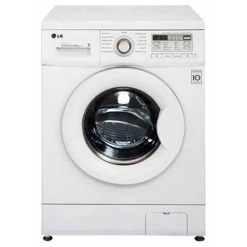 LG <F10B8ND> Стиральная машина (6 кг, фронтальная, узкая,1000 об/мин,  инверторная, прямой привод)