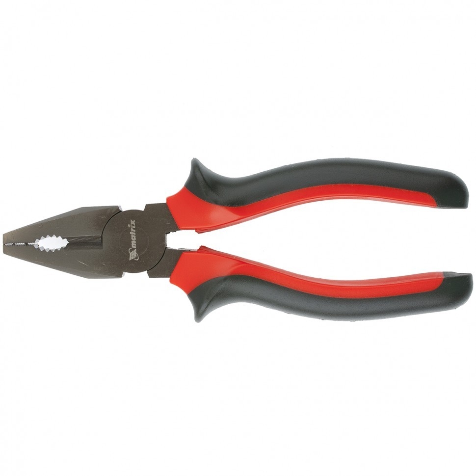 MATRIX Плоскогубцы Black Nickel, 180 мм, комбинированные, двухкомпонентные рукоятки [16980]