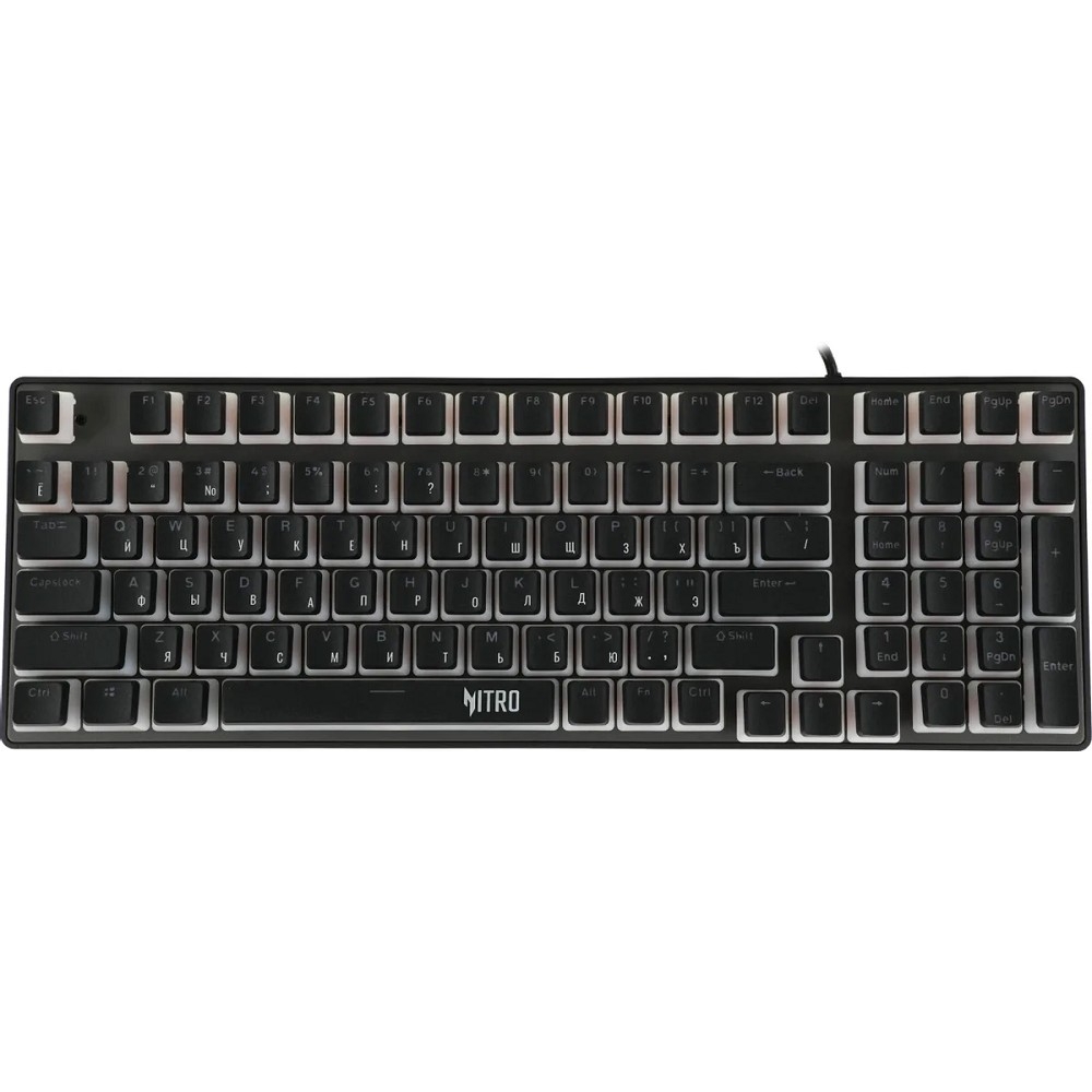 Acer Nitro OKW303 [ZL.KBDCC.01D] механическая черный/серый USB for gamer LED