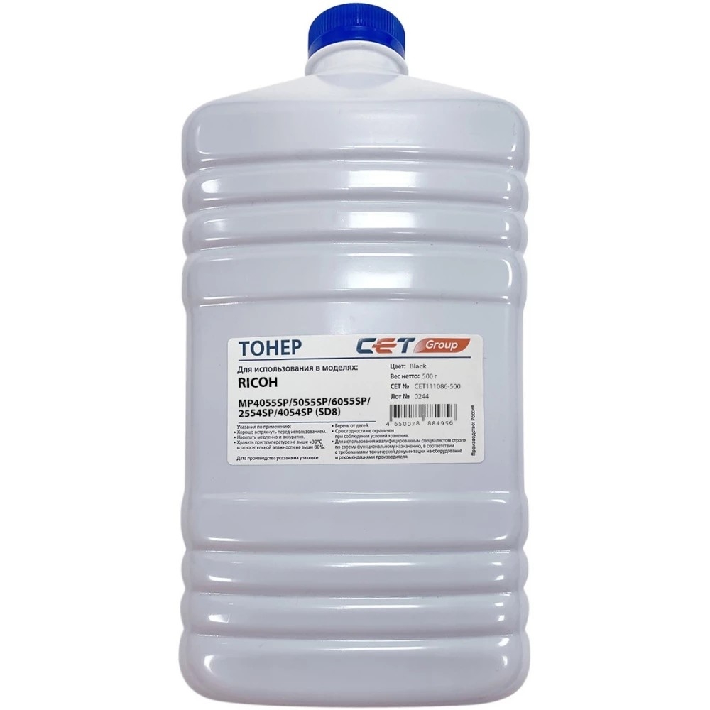 Тонер для заправки Тонер SD8 для RICOH MP2554SP (CET), 500г/бут, (унив.), CET111086-500