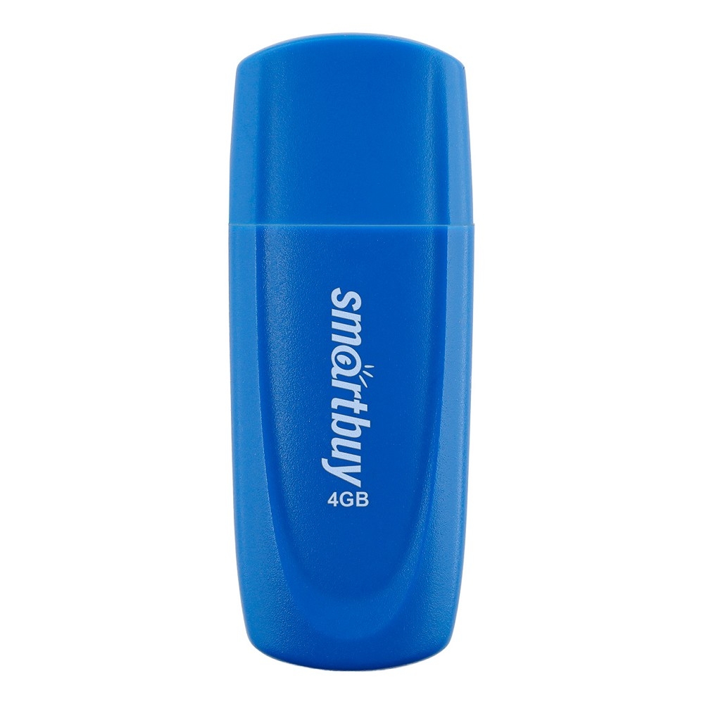 Флешка USB Smartbuy Scout Blue (SB004Gb2SCB), 4Gb, USB 2.0, R/W 15/8, синий