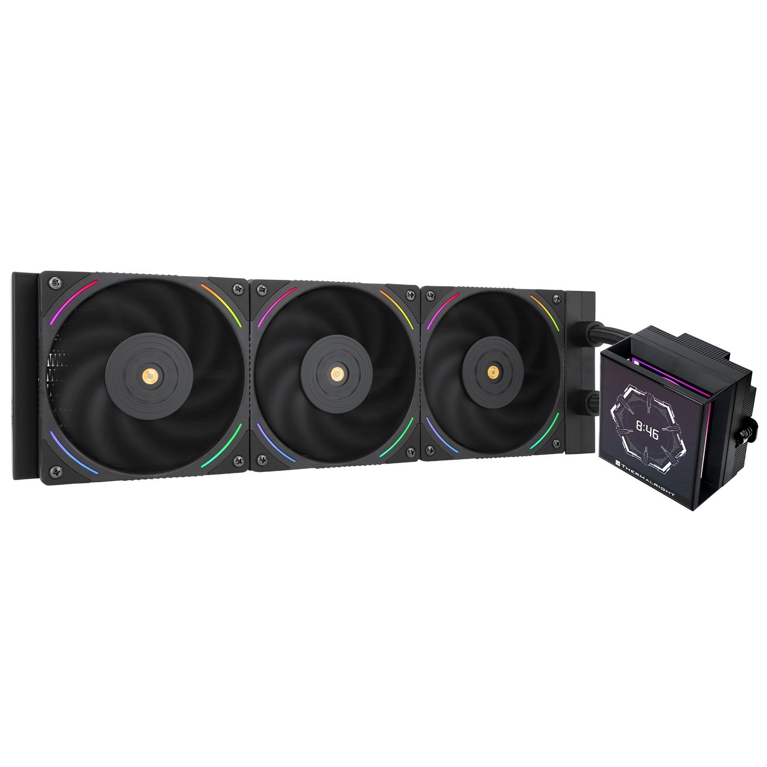 Thermalright Система водяного охлаждения Hyper Vision 360 ARGB Black / 3x120mm ARGB PWM Fans / TRHV360AB
