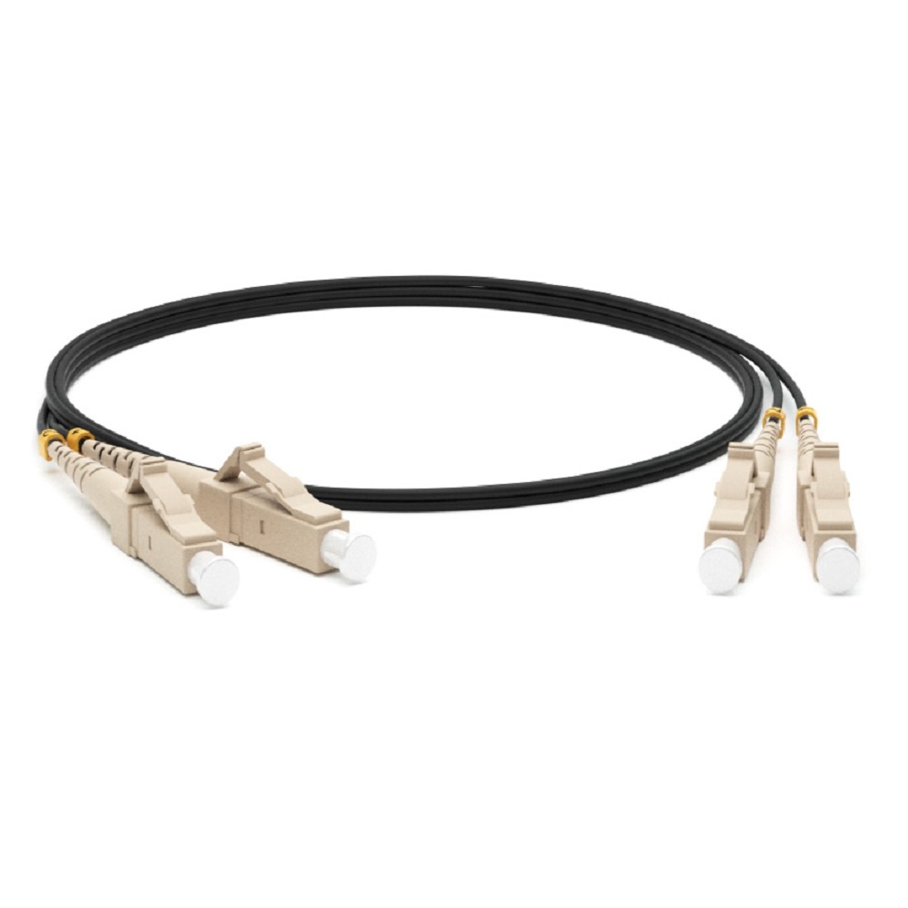Hyperline FC-D2-50-LC/­PR-LC/­PR-H-2M-LSZH-BK Патч-корд волоконно-оптический (шнур) MM 50/­125, LC-LC, 2.0 мм, duplex, LSZH, 2 м, черный
