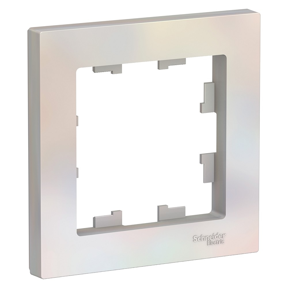 Systeme electric ATN000401 ATLASDESIGN 1-постовая РАМКА, ЖЕМЧУГ