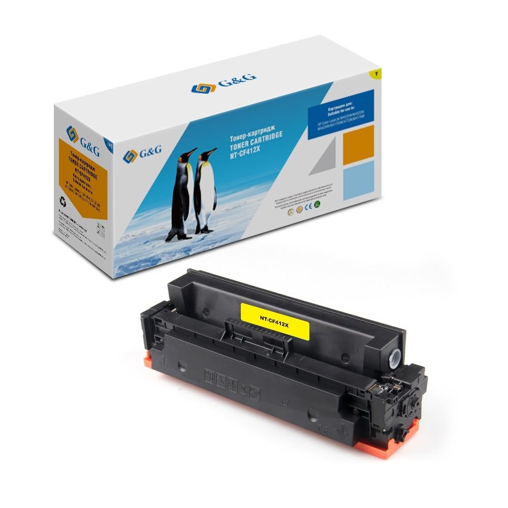 Картридж лазерный G&G NT-CF412X желтый (5000стр.) для HP CLJ M452DW/M452DN/M452NW/M477FDW/477DN/M477NW