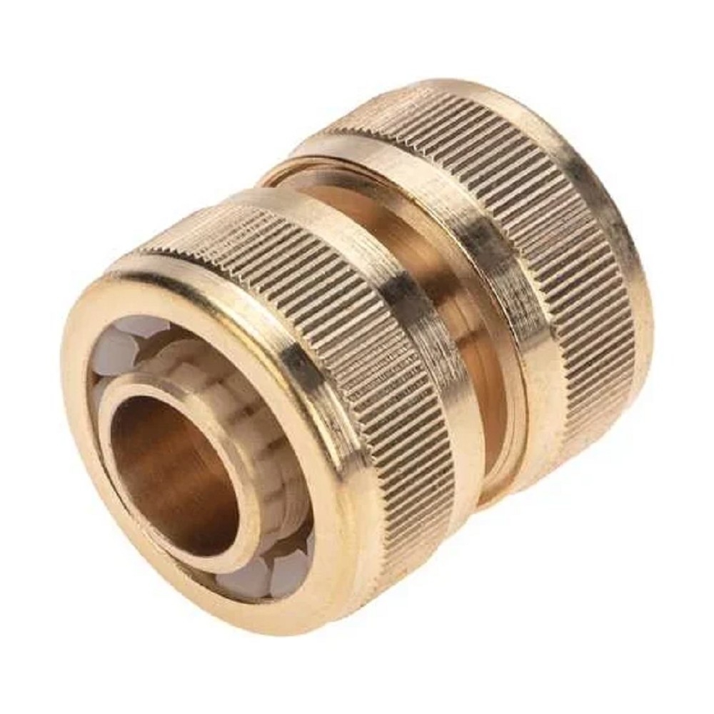 Rexant (62-0274) Муфта соединительная латунная, ремонтная, для шланга, 3/4" Четыре Сезона