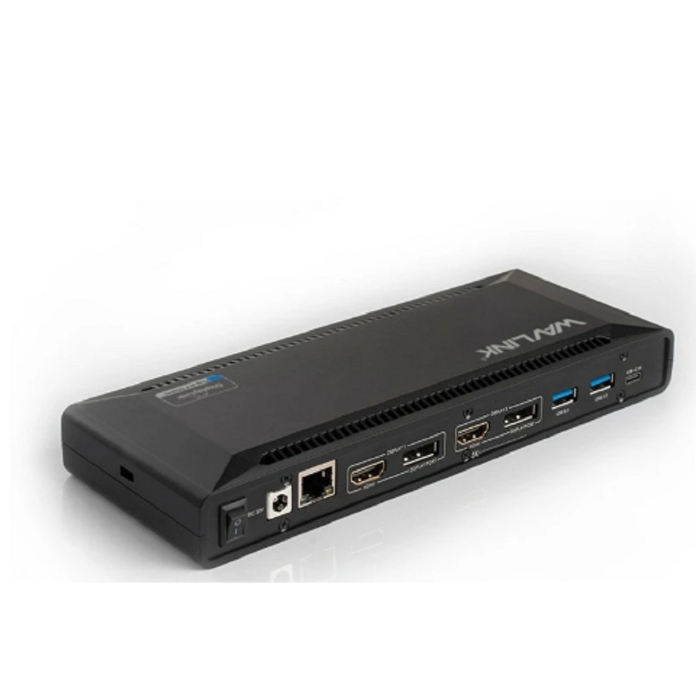 USB-концентратор Docking Station WAVLINK USB-C&USB3.0 Ultra 5K(Dual 4K)Universal with 100W PowerDelivery Include 20V/6.5A Power Adapter/ 4xUSB3.0/2xUSB-C/2xDP 4K 60HZ/2xHDMI 4K 60HZ/1xGigabit LAN/1xAudio In/Out