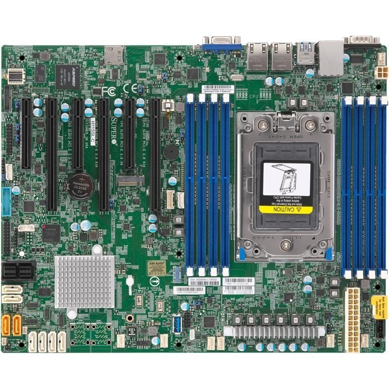 Supermicro MBD-H11SSL-C-B {MB Single AMD EPYC™ 7000-Series/Up to 1TB Registered ECC/3 PCI-E 3.0 x16, 3 PCI-E 3.0 x8/8 SATA 3.0/1 M.2/Dual LAN Ports/IPMI}
