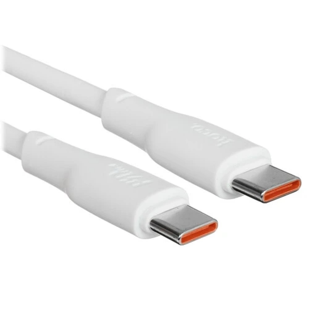 HOCO Кабель USB2.0 Hoco Type-C/Type-C, 5А, 240Вт, X93, 1м, белый, коробка