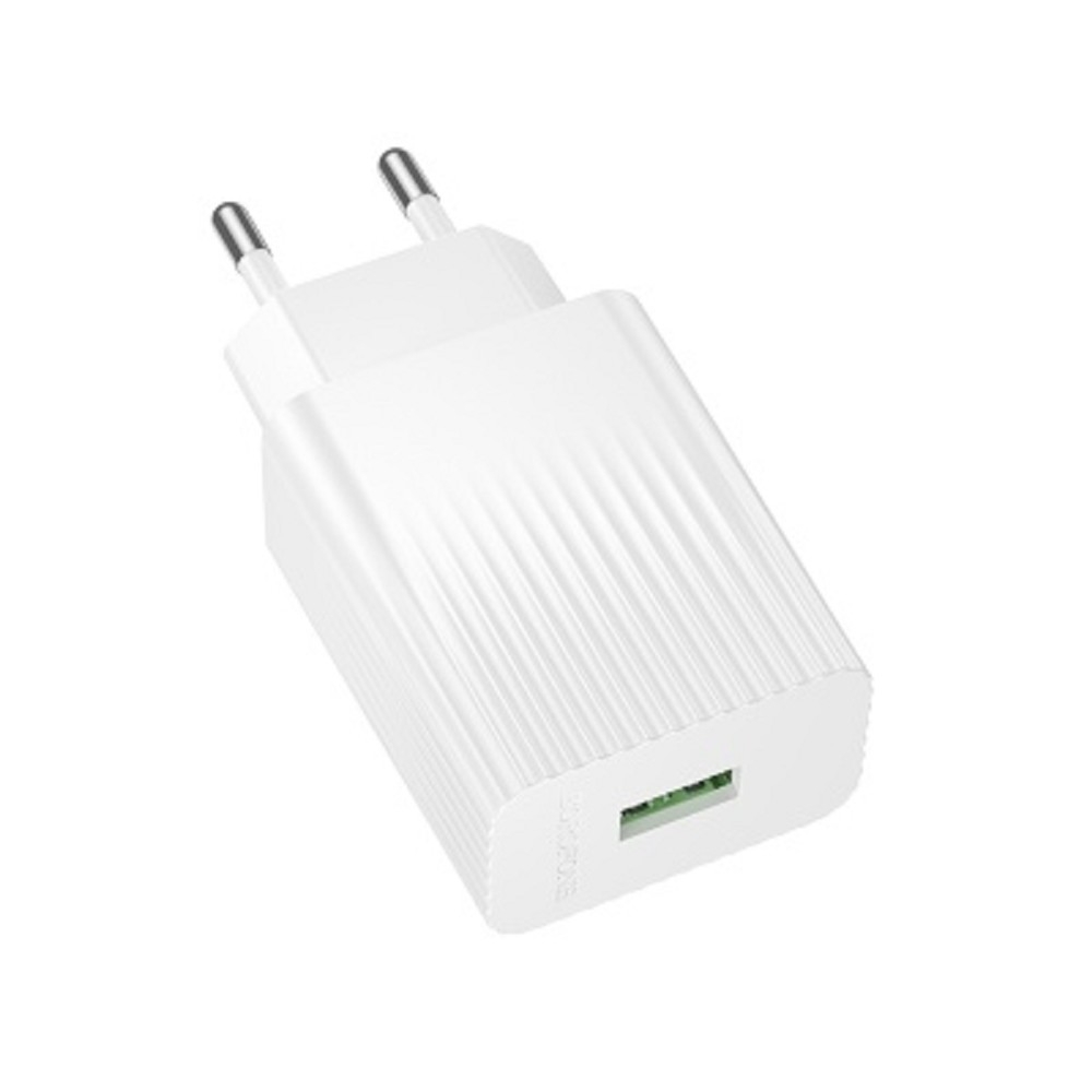 Сетевое зарядное устройство BOROFONE BAS72A/Сетевое ЗУ/QC 3.0/1 USB/Выход: 18W/белый