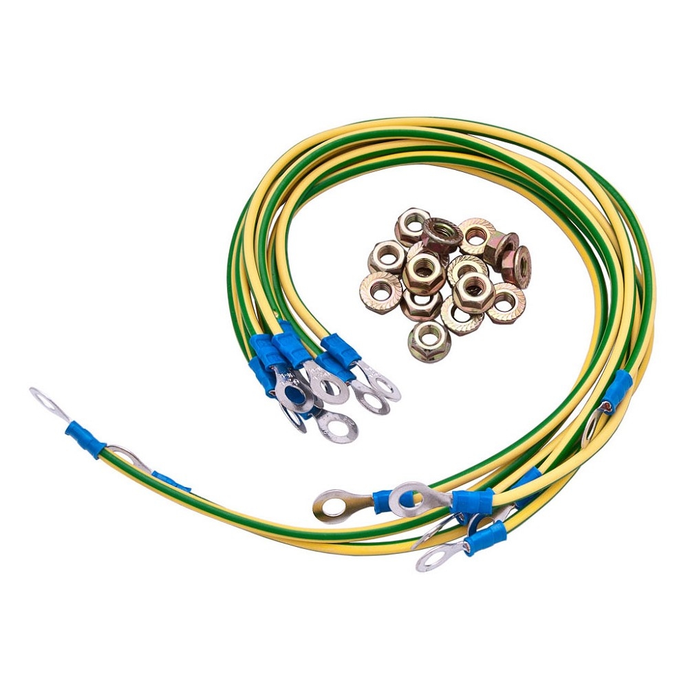 БАСТИОН SKAT TB Cable 30/4  Набор кабелей заземления (30см - 4 шт, набор: гайка, шайба - 8 шт) (4478)