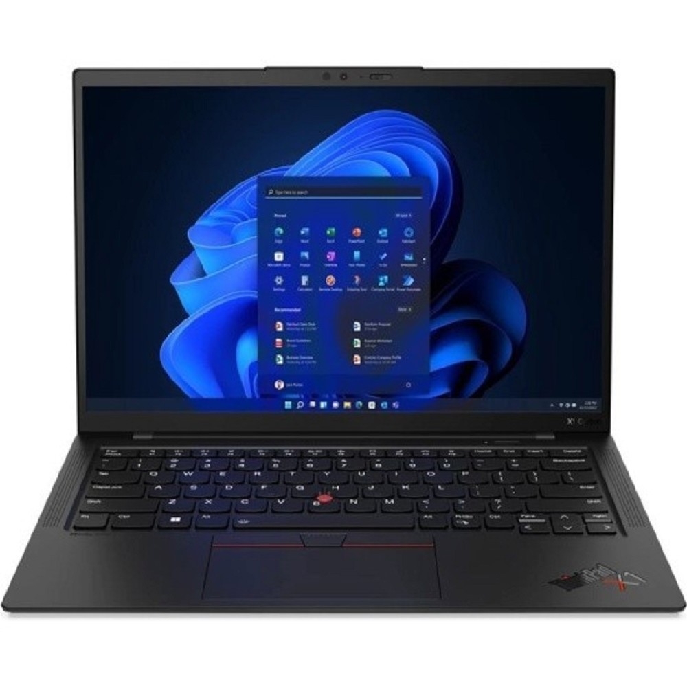 Ноутбук Lenovo ThinkPad X1 Carbon G12 Core Ultra 7 155U 32Gb SSD1Tb Intel Graphics 14" IPS WUXGA (1920x1200) Windows 11 Pro 64 black WiFi BT Cam (21KDS07C00)