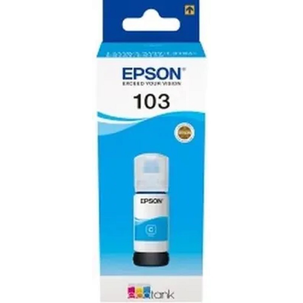 <079954> Картридж струйный EPSON 103C для Epson L3100/3110/3150, голубой (для европейских устройств) [C13T00S24A]