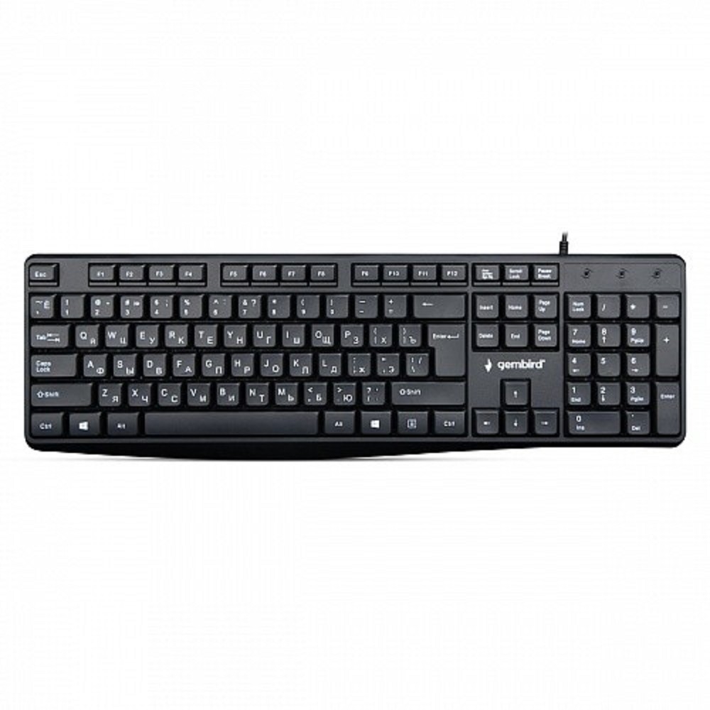 Клавиатура Gembird KB-8410,{USB, черный, 104 клавиши, кабель 1,5м}					