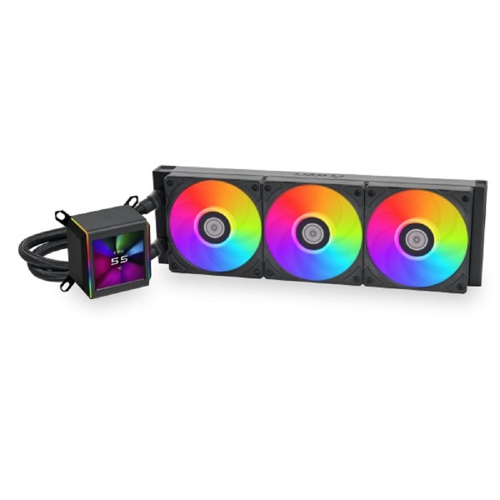 Система водяного охлаждения Lian Li GA II LCD SL-INF 360 Black (GA2ALCD36INB) / 3x120mm ARGB PWM Fans / G89.GA2ALCD36INB.R0
