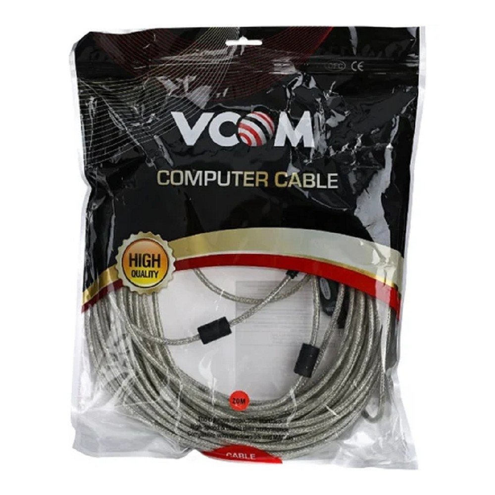 VCOM VUS7049-20M Кабель-адаптер USB2.0-repeater, удлинительный активный <Am-->Af> 20м [6937510851379]