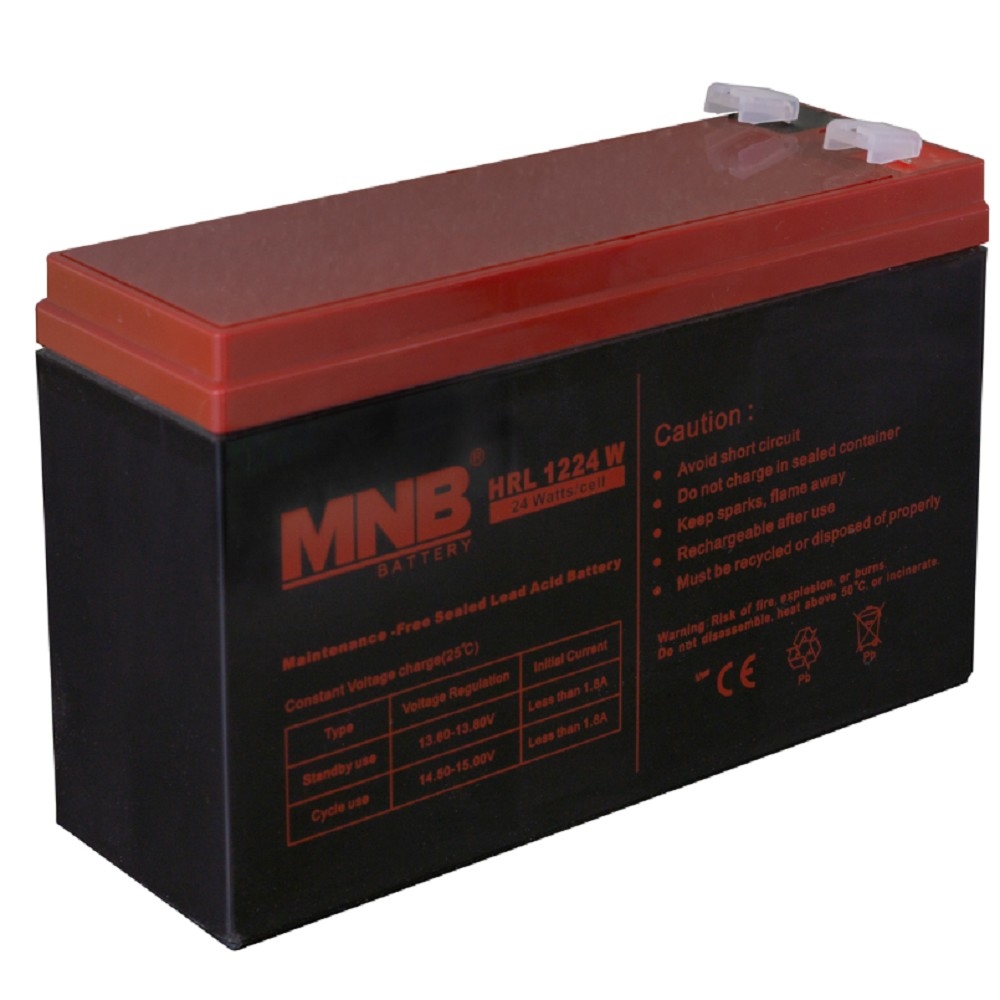MNB Battery MNB HRL 1224 W (12V/6Ah) F2 {УТ-00003096}