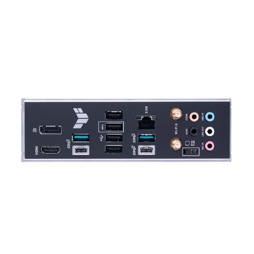 ASUS TUF GAMING B650-PLUS WIFI (Socket AM5, ATX, 4xDDR5(128GB), DP/HDMI, 2xPCIe 4.0x16/2xPCIe 4.0, 1xLAN (2.5GbE), 2x Wi-Fi 6, BT 5.2, 4xSATA 6Gb/s, 3xM.2, 1xType-C, 3xUSB 3.2, 4xUSB 2.0)
