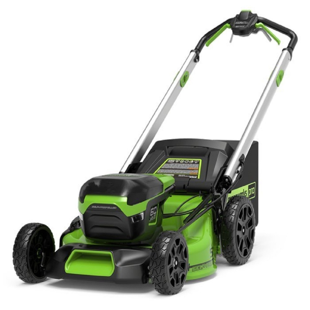 Greenworks Газонокосилка самоходная, аккумуляторная Greenworks GD60LM51SP, 60V, 51 см, бесщеточная, c АКБ 4АЧ и ЗУ [2514307UB]