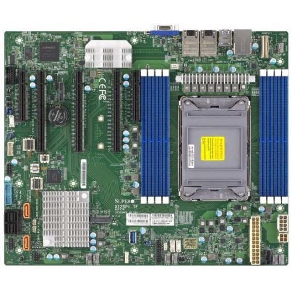 Supermicro MBD-X12SPI-TF-O MB Supermicro X12SPI-TF, 1xLGA-4189, 3rd gen Intel, Intel C621A, 8x DDR4 3200MHz. 2x10Gbe, 2xPCI-E x16+3xPCI-E x8, ATX