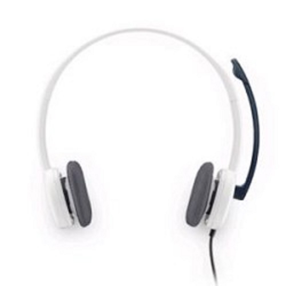 <043688> Наушники проводные Logitech H150 Stereo Headset jack 3.5мм 1.7м White [981-000350 | 981-000453]