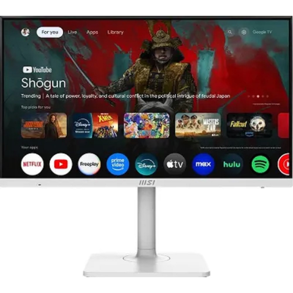MSI Modern 27" MD272UPSW {IPS 3840x2160 60Hz 4ms 1000:1 300cd HDMI DisplayPort USB-C 2xUSB RJ45 Speaker Tilt Swivel Height Pivot White}