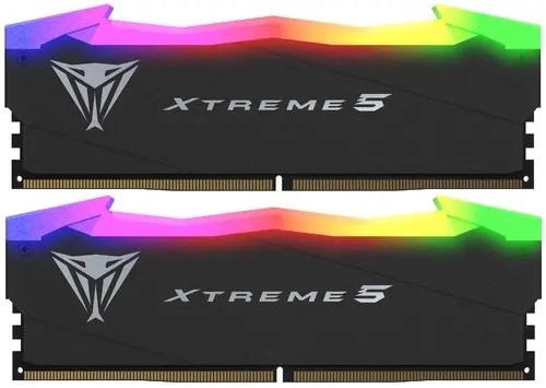 Patriot DDR5 DIMM 32GB 2x16Gb 8000MHz PVXR532G80C38K Viper Xtreme 5 RGB RTL Gaming PC5-64000 CL38 288-pin 1.45В с радиатором Ret
