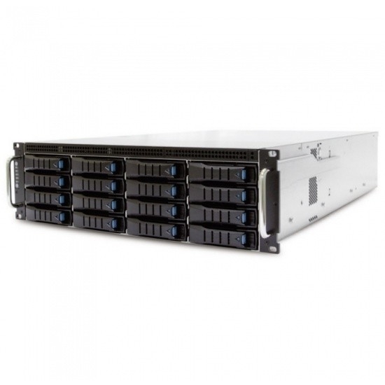 XE1-3ET00-01 RSC-3ET, 3U, 16xSATA/SAS HS 3,5/2,5" universal bay + 2x2,5" 15mm rear HS bay + 4x2,5" 7mm internal bay, up to 12"(W) x 13"(D) E-ATX, 1x12G 16-port EOB BP with 3xSFF-8643, 3x 80x38mm fan