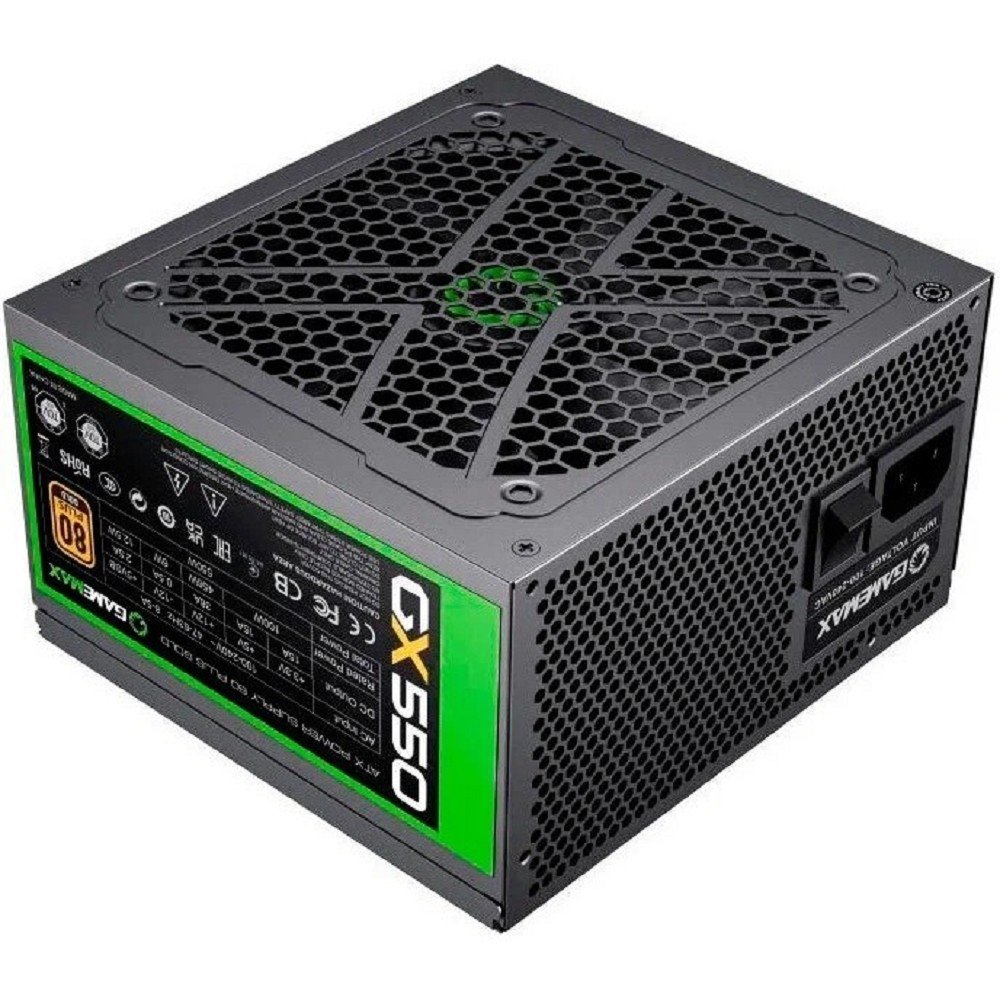 Блок питания GameMax <GX-550 Modular> 550W  ATX  (24+4x4+2x6/8пин)  Cable Management