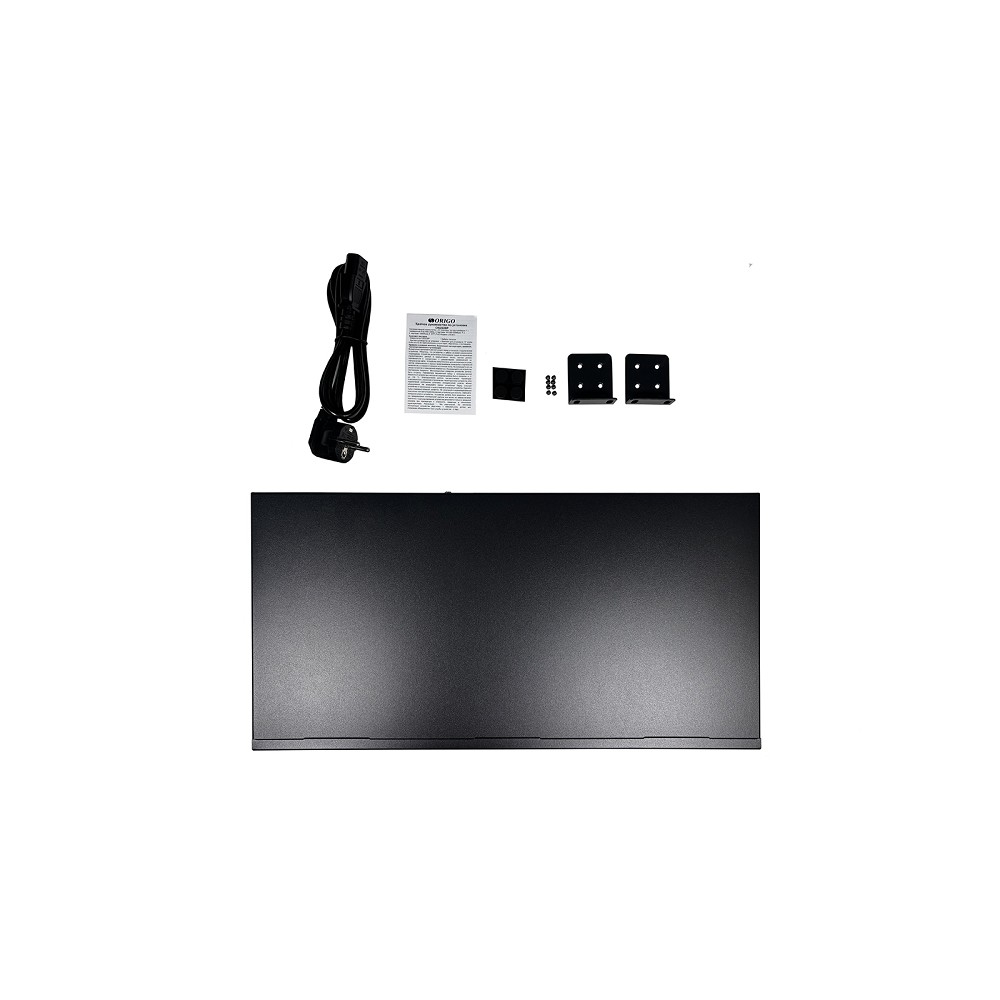 ORIGO OS2228P/370W/B1A Конфигурируемый PoE-коммутатор 24x1000Base-T PoE+, 2x1000Base-T, 2x1000Base-X SFP, PoE-бюджет 370 Вт, DIP-переключатель